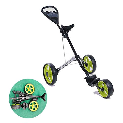 BOYZ Golf Trolley Golf Cart Lightweight Foldable with Kettle Stand Scoreboard 3 Wheel