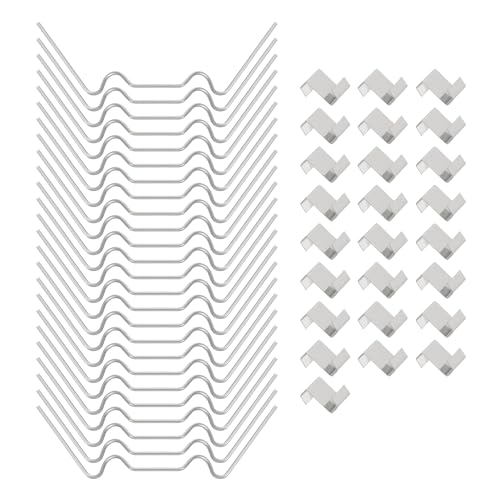 uxcell 50pcs Greenhouse Repair Kit, 25pcs 95mm W Type and