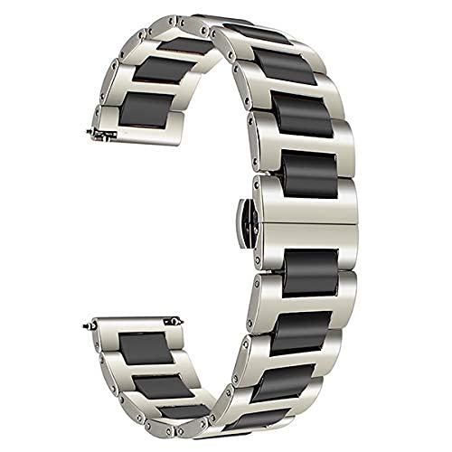 Bracelet de montre céramique acier inoxydable homme femme 47mm 42mm universel