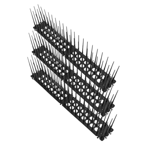 Alasum 3 Piezas Pinchos Reutilizables para Ventanas de Picos de Plástico para Ahuyentar y Gatos Defensa Segura para Jardines Balcones y Exteriores
