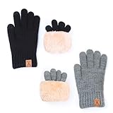 Ispessimento a doppio strato:guanti touch screen invernali foderati in pile sono realizzati in tessuto acrilico, con una fodera interna in lana di alpaca per un calore eccellente. La fodera morbida e delicata sulla pelle si adatta alle tue mani. Fornisce calore e protezione alle mani anche a basse temperature e freddo estremo, eliminando il fastidio del congelamento