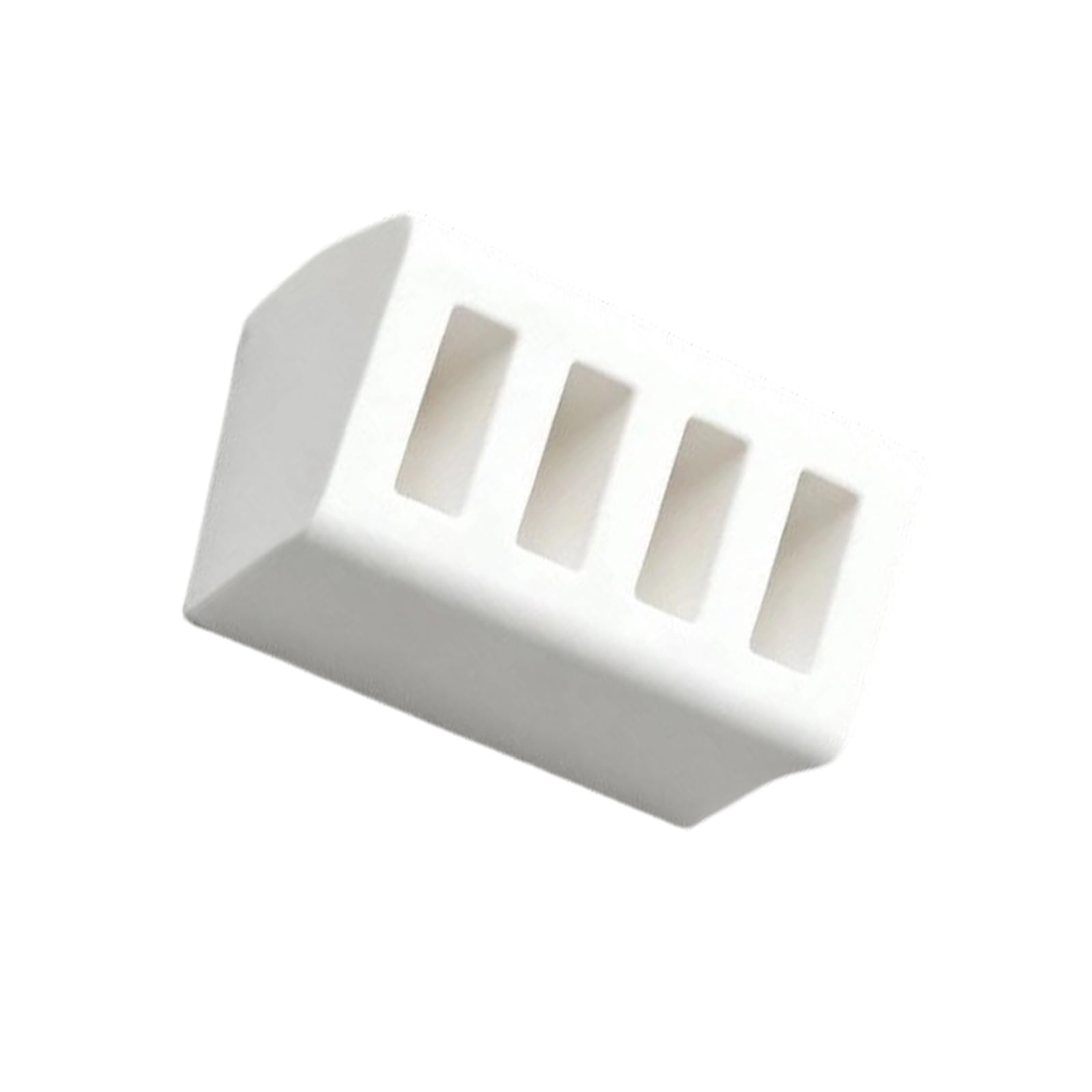 Tfaoys White Customizable 3D Printed Memory Stick Holder For Neat Desktop Organization And Portability Polylactic Acid Usb Storage Box
