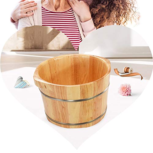 Katzowen bañera de spa para pies de madera miniatura 2