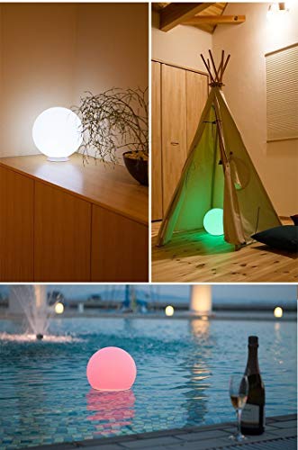 Mr.go 6-Inch Rgb Color-Changing Led Globe Orb Light W/Remote, Mood Lamp Kids Night Light, 16 Dimmable Colors & 4 Modes, Battery & Ac Adapter Power, Home Bedroom Patio Pool Decorative Lighting #TOP5