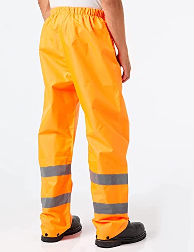 Blackrock Orange Hi Vis Waterproof Overtrousers, Reflective High Viz Visibility Safety Work Trousers Men's and Women's, Rain Waterproof Pants, Workwear Overalls, Fully EN Certified - Size Medium - Image 6
