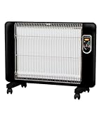 CLEAN HOUSE サンラメラ 遠赤外線ヒーター 600w ピアノブラック 日本製 足元 暖房器具 8畳 5年保証 パネルヒーター