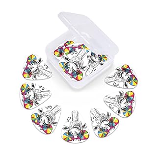 Ensemble de 12 médiators de guitare girafe drôle mignon pour guitare acoustique, guitare électrique, contrebasse… - Les Beatles, Paul McCartney, John Lennon, RIngo Starr, George Harrison Ensemble de 12 médiators de guitare girafe drôle mignon pour guitare acoustique, guitare électrique, contrebasse… – Image 6