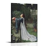 John William Waterhouse Painters Works Isabella y la olla de albahaca - Lienzo impreso para pared, impresiones artísticas para regalo, cuadros fotográficos, decoración del hogar, 60 x 90 cm