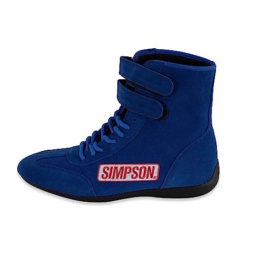 Simpson Racing 28900BL High Top Racing Shoes Adult Size 9 Blue Pair3