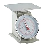 Winco B003HER2D4 SCAL-66 6-Pound/3kg Scale with 6.5-Inch Dial, Medium, White, Steel