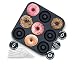 Elite Donut Pan Kit by Chefast - Large Non-Stick Silicone Doughnut Mold with 5 Pastry Bags - Freezer, Oven, and Dishwasher-Safe Baking Tray for 9 Full-Size Donuts, Bagels and More
