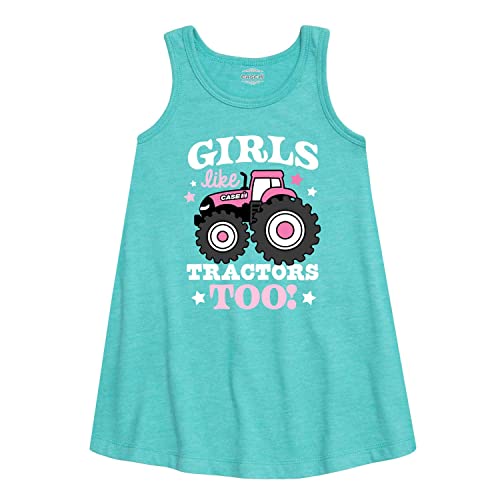 Case IH - Girls Like Tractors Too - Toddler Girls A-line Dress