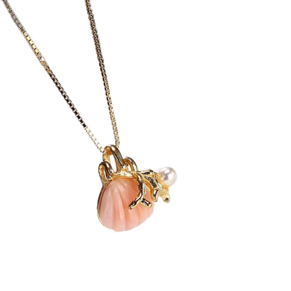 YDYDTTKD Collar De Plata De Ley S925 Vintage Mujer Concha De Reina con Incrustaciones De Rosas Colgante Clásico Palacio Viento Nacional Regalo Alta Gama Exquisita