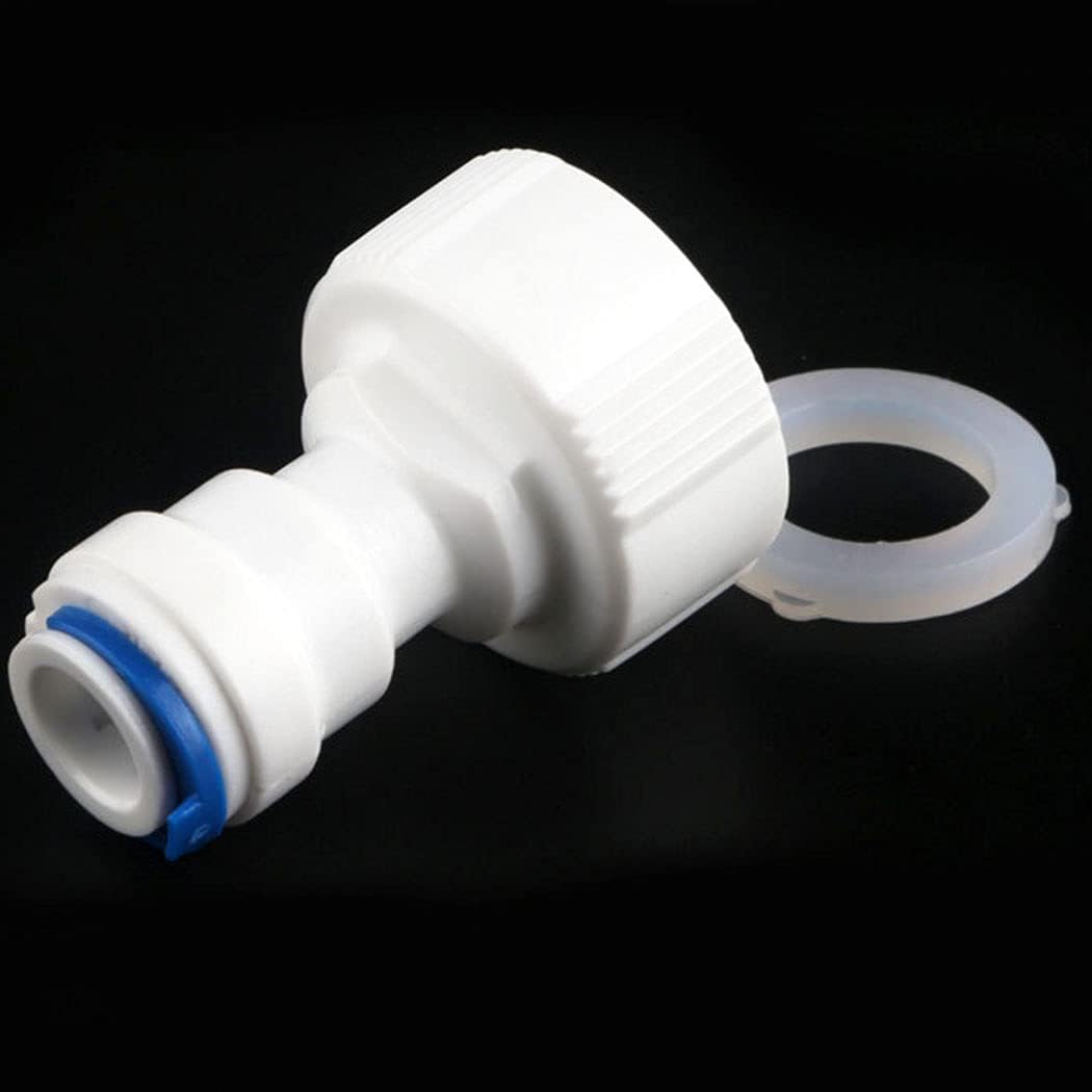 2pcs Straight NPT Thread Adapter 25mm to 9.5mm Tube OD Push Fit Quick Connect Plastic RO Fittings Water Purifier Accessories