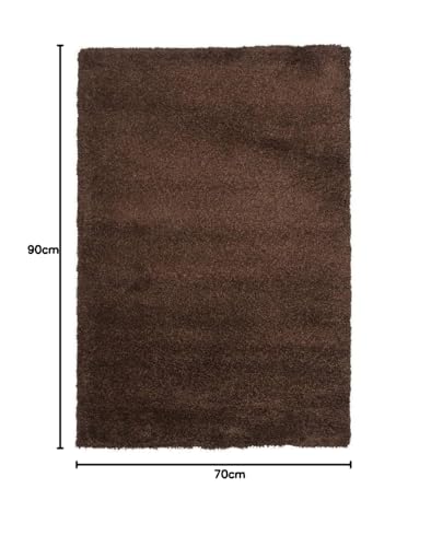 Image of Shaggy Super Soft Carpet for Home & Living Room Size - 7 X 10 Ft (Brown)
