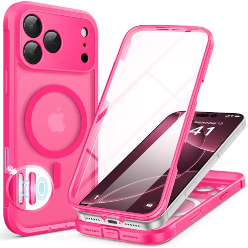 Coque intégrale iPhone 17 Pro Max antichoc résoud les bris d'écran avec verre MagSafe