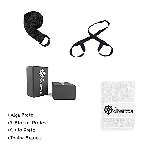 Kit Acessórios Props Yoga E Pilates Black