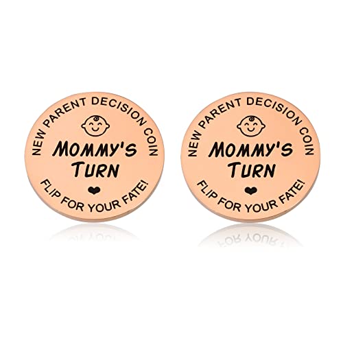 Image of Doubled-Sided Prank Coin New Parent Gift for First Time Dad Daddy to Be Funny for New Dad Men Pregnancy Announcement Idea Christmas Birthday Present