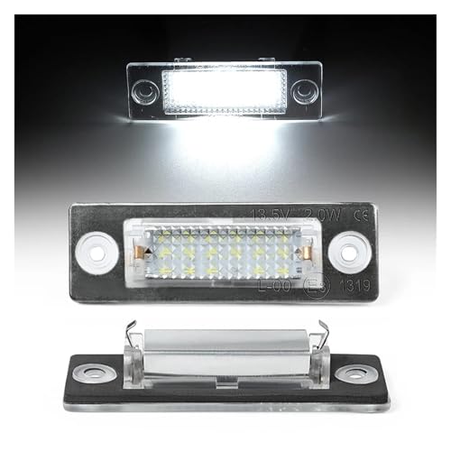 Luces matrícula coche LED evitan multas por bombilla fundida en VW Caddy 2K 2