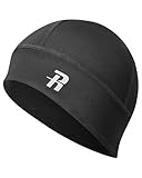 Runhit Skull Cap Helmet Liner, Moisture Wicking Football Running Athletic Skullcap, Under Helmet Bike Cycling Motorcycle Hard Hat for Men Women (Fleece, Dark Gray, 1 Pack)