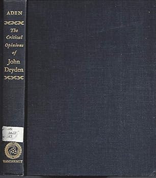 Hardcover Critical Opinions of John Dryden: A Dictionary. [Unknown] Book