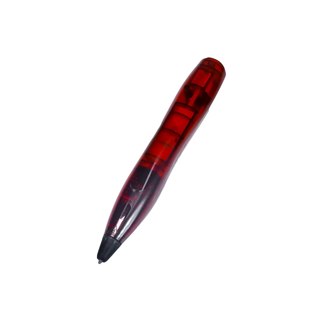 3D Stift für Kinder Set mit 24 Farben PLA-Kunststoff Filament,PLA-kompatibler 3D-Druckstift (Red)