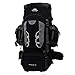 Mooedcoe 75L Mochila Senderismo Tactica Mochila Hombre Impermeable de Trekking Viaje Montaña Acampada Escalada (Negro)