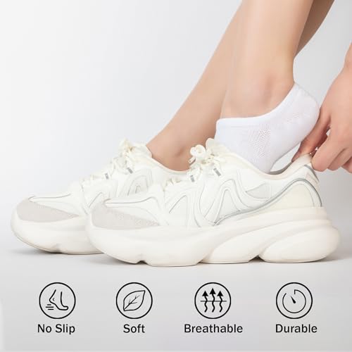 Time May Tell No Show Socks Womens 8 Pairs Non Slip Low Cut Ankle Invisible Running Casual Seamless Socks2