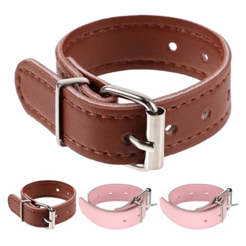 Veemoon 4pcs Bike Basket Straps: Rear Mounting Adjustable Belts for Kids - PU Bicycle Basket Fixing Belt - Sturdy Cycling Accessories 8.6x0.8x0.4inch