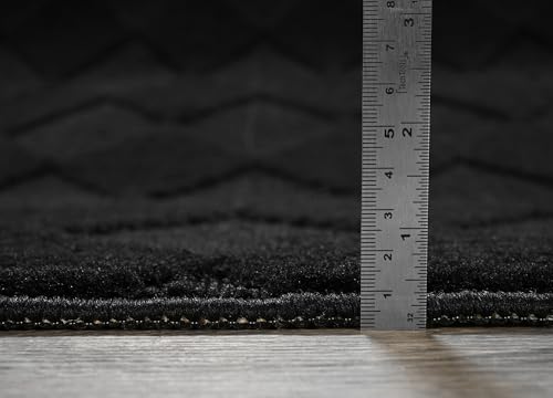 Tapete Garland Rug geométrico 12' x 12' negro miniatura 3