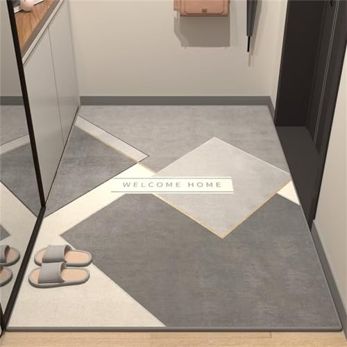 Tapis de sol enfant au design géométrique moderne gris - 2