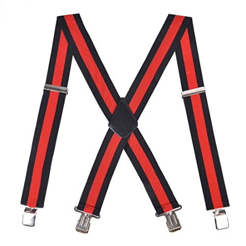 Robluee - Bretelle per uomo e donna, taglia unica, adatte a tutte le clip forti stile Y vari colori 5 x 120 cm