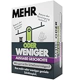 Mehr Oder Weniger Kartenspiel | Ausgabe Geschichte | Wie gut ist Ihr Urteilsvermögen? Spiel für Erwachsene, Famile & Kinder | 2+ Spieler | Familienspiel | Reisespiel