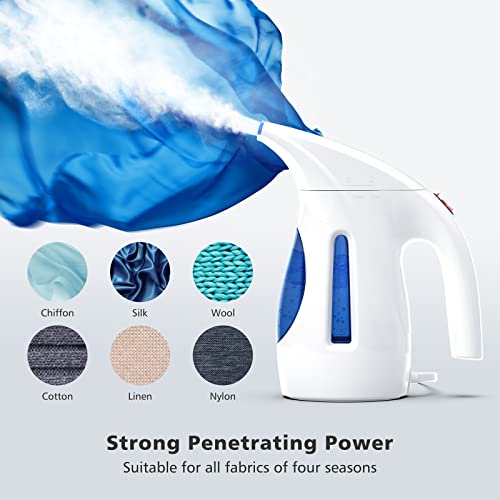 Hilife Steamer Clothes, 700 Watt 8.5 Ounce Handheld Clothes Clothing Garment Steamer Fast Heat-up, Fast Wrinkle Removal for Home, Office and Travel