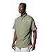 Columbia Mens PFG Tamiami II Short Sleeve Fishing Shirt, Cypress, Large