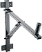 K&M Stands Wall Mount, Screw-On Speaker Bracket, Black (24110)