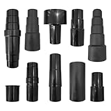 10 Pcs Universal Shop Vac Vacuum Hose Adapter Reducer Attachment Set Converter, 1-1/4 Inch to 1-3/8 Inch to 1-1/2 Inch, Reducer 32mm to 35mm; 32mm to 38mm, 32mm to 45mm, 1 3/8 inch to 1 1/4 inch