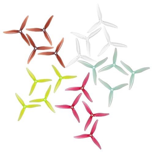 GEMFAN Hurricane 51366 MKC Rev3d 5.1X2.8X3 3-Blade PC Propeller 3-Blades Props for FPV Racing Drone Quadcopter Frame Kit 20 pcs 10CW 10CCW