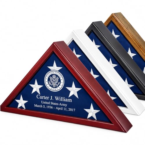 Personalized Flag Display Case for 5' x 9.5' Flag...