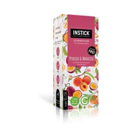 INSTICK | Zuckerfreies Instant-Getränk - Pfirsich-Maracuja Cover