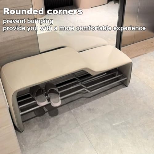 Banc à chaussures rembourré pour optimiser une entrée étroite - 7