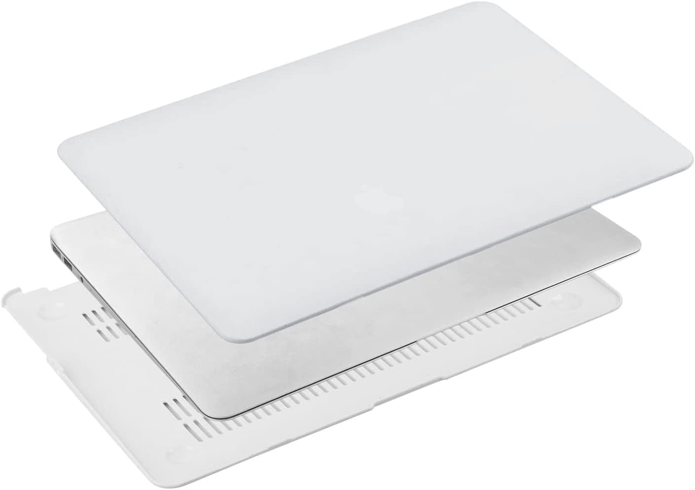 MOSISO Compatible with MacBook Air 13 inch Case (Models: A1466 & A1369, Older Version 2010-2017 Release), Protective Plastic Hard Shell Case Cover, White
