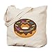 CafePress Donut Emoji Sac fourre-tout en toile naturelle