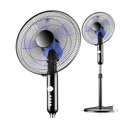 Golvfläkt med fjärrkontroll och timer bred oscillerande tornfläkt lätt att demontera för kontor sovrum vardagsrum (Color : Black)