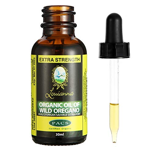 Oregano Oil - Louianna Certified Organic Oil of Wild Oregano Liquid Drops Extra Strength 30ml 1 Fluid Ounce 80% Carvacol North America s Best Selling Brand!