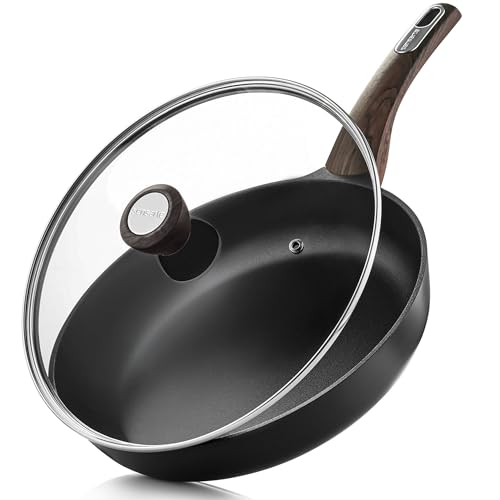 SENSARTE Nonstick Frying Pan Skillet with Lid, 8inch Non Stick Pa...