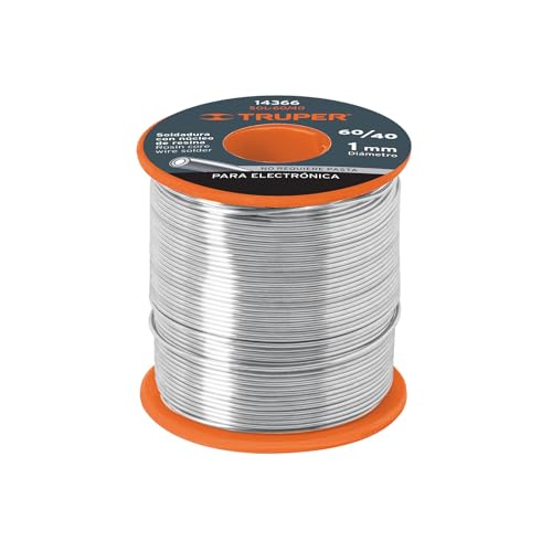 La Mejor review de Pasta para soldar estaño para comprar hoy. 31 Truper SOL-60/40, Soldadura con núcleo resina 60/40, para electrónica, 450 g