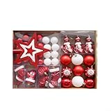 Photo Gallery comfyharbor set di 47 decorazioni per albero di natale, palline di varie dimensioni, ciondoli a sfera, per decorazioni per la casa e le vacanze (rosso) Photo Gallery comfyharbor set di 47 decorazioni per albero di natale, palline di varie dimensioni, ciondoli a sfera, per decorazioni per la casa e le vacanze (rosso)