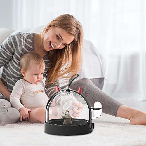 Gaiola de Hamster de viagem,Estojo transparente para animais de estimação para hamster - Porta-aviõe