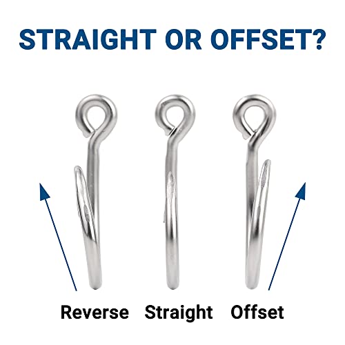 Segye Fishing 420J2 Stainless Circle Hook Small Type - Straight Or Offset Type, 10/0 To 16/0 20-30Pcs (Offset, 15/0 20Pcs) #TOP3